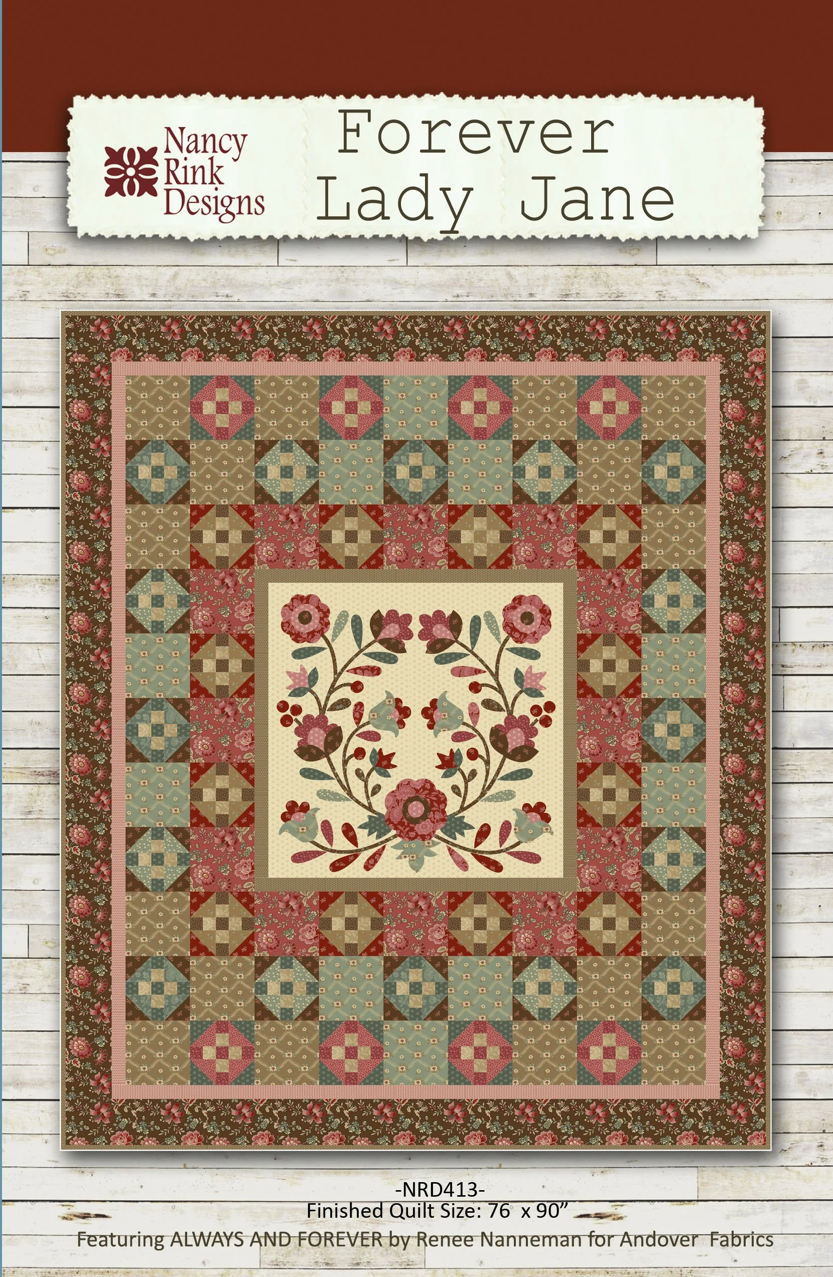 Forever Lady Jane Quilt Kit — Nancy Rink Designs